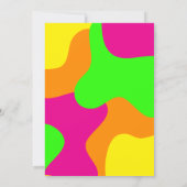 Funky Retro-Brautparty Dankeskarte (Rückseite)