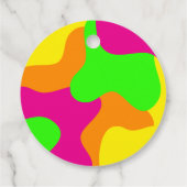 Funky Retro-Brautparty Geschenkanhänger (Rückseite)