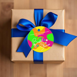 Funky Retro-Brautparty Geschenkanhänger