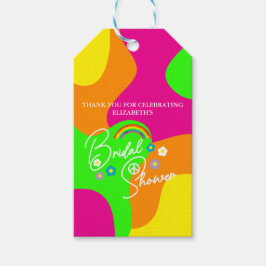 Funky Retro-Brautparty Geschenkanhänger