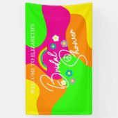 Funky Retro Bridal Shower Banner (Vertikal)