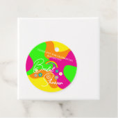 Funky Retro Bridal Shower Geschenkanhänger (Beispiel)