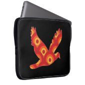 Funky Retro Circles Eagle Laptop Sleeve (Vorne Rechts)