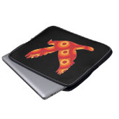 Funky Retro Circles Eagle Laptop Sleeve (Vorne Knopf)