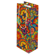 Funky Retro Colorful Mandala Pattern