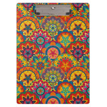 Funky Retro Colorful Mandala Pattern