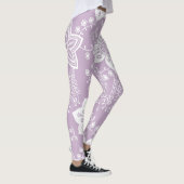 Funky Retro Cool Moderne Blume Art Pattern Leggings (Rechts)
