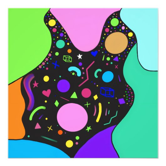 Funky Retro Fotodruck (Vorne)