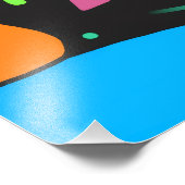 Funky Retro Fotodruck (Ecke)