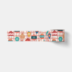 Funky Retro Groovy Vintag nostalgische Weihnachten Satinband