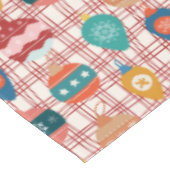 Funky Retro Groovy Vintag nostalgische Weihnachten Tischdecke (Schrägansicht)