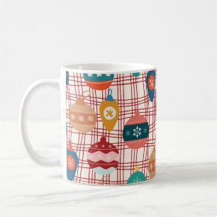 funky retro groovy vintage nostalgische Weihnachte Kaffeetasse