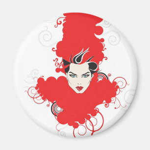 Funky Retro Kühlschrankmagnet