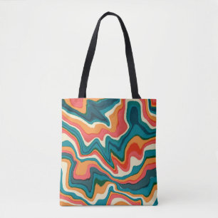Funky Retro Künstlerischer Marmorschwung Ebru Tasche