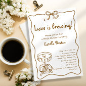 Funky Retro Liebe bricht Martini Brautparty Einladung