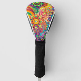 Funky Retro Muster Abstrakt Bohemisch Golf Headcover