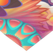 Funky Retro Muster Abstrakt Bohemisch Tischdecke (Schrägansicht)