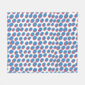 Funky Retro Neon: Vintag nahtlos Fleecedecke (Vorderseite (Horizontal))