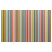 Funky Retro Orange Brawn Yellow Aqua Stripes (1970 Stoff (Fat Quarter (45,7 x 55,9 cm))