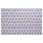 Funky Retro Owls Fabric Stoff (Fat Quarter (45,7 x 55,9 cm))