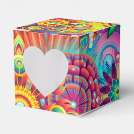 Funky Retro Pattern Abstrakt Boho Geschenkschachtel