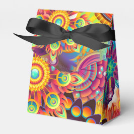 Funky Retro Pattern Abstrakt Boho Geschenkschachtel