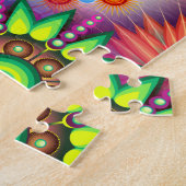 Funky Retro Pattern Abstrakt Boho Puzzle (Seite)