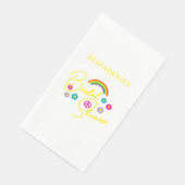 Funky Retro-Polterabend Serviette (Ecke)