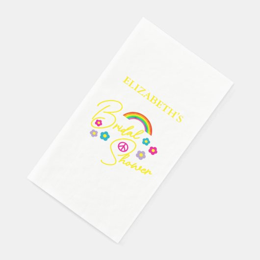 Funky Retro-Polterabend Serviette (Ecke)