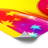 Funky Retro Pop Art Fashion Poster (Ecke)