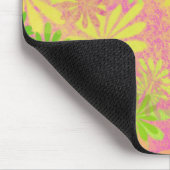 Funky Retro Sechzigerjahre Blumen Mousepad (Ecke)