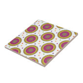 Funky Retro Style Blume und Spot-Muster Fliese (Seite)