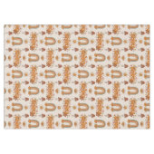 Funky Retro Tablecloth Brown & Blush Swirl Art Tischdecke (Vorderseite (Horizontal))