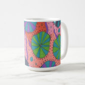 Funky Retro Vibes Kaffeetasse (VorderseiteRechts)