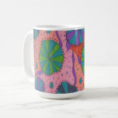 Funky Retro Vibes Kaffeetasse (Vorderseite Links)