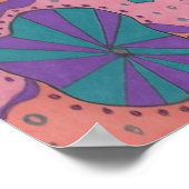 Funky Retro Vibes Poster (Ecke)