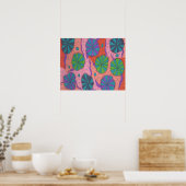 Funky Retro Vibes Poster (Küche)