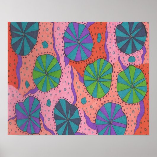 Funky Retro Vibes Poster (Vorne)