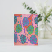 Funky Retro Vibes Postkarte (Stehend Vorderseite)