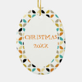 Funky Retro Weihnachtsbaum Mitte des Jahrhunderts Keramik Ornament (Hinten)