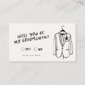 Funky Retro | Werden Sie mein Trauzeuge sein? Begleitkarte (Vorderseite)