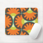 Funky Retro Wirbel Mousepad (Mit Mouse)