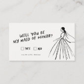 Funky Retro | Wirst du meine Trauzeugin sein? Begleitkarte (Vorderseite)