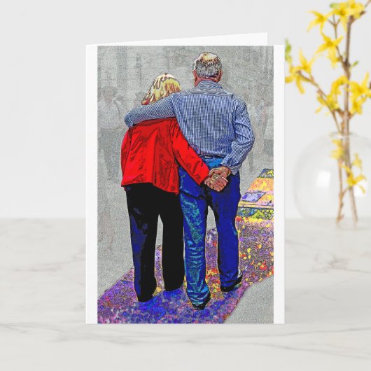 Funky Road Card Karte (Gelbe Blume)