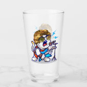 Funky Rockstar Cat - Cool Music Lover Kitty Glas (Vorderseite)