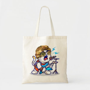 Funky Rockstar Cat - Cool Music Lover Kitty Tragetasche