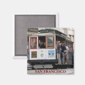 Funky San Francisco Magnet! Magnet (Vorderseite/Rückseite)