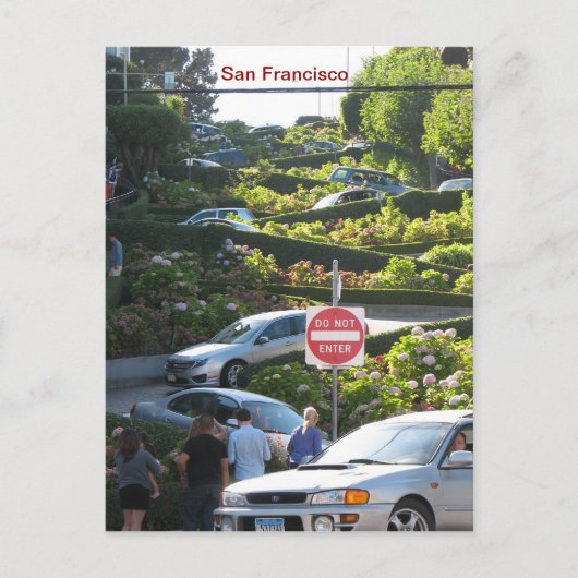 Funky San Francisco Postcard! Postkarte (Vorderseite)