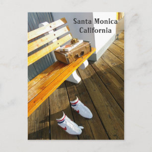 Funky Santa Monica Postcard! Postkarte