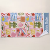 Funky Sardine Braut Tribe Strandtuch (Vorderseite)